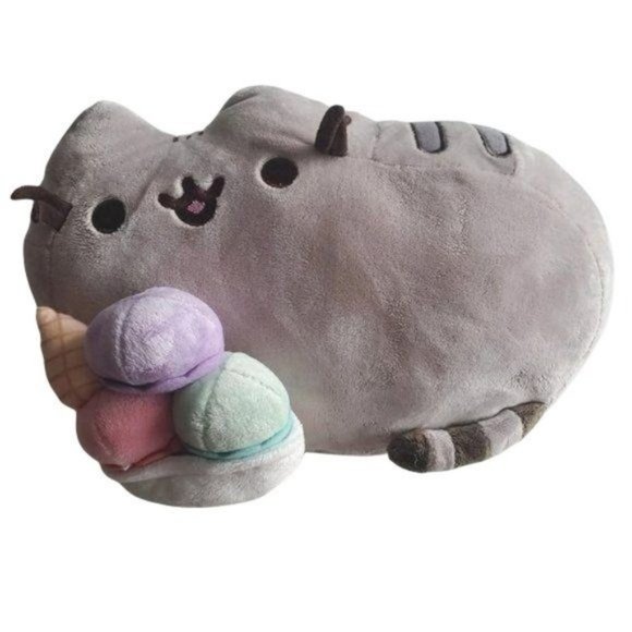 Pusheen Other - Pusheen - Classic Pose Gray Plush Stuffed Cat